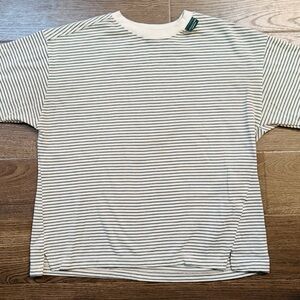 Zara Black and White Striped Tee
